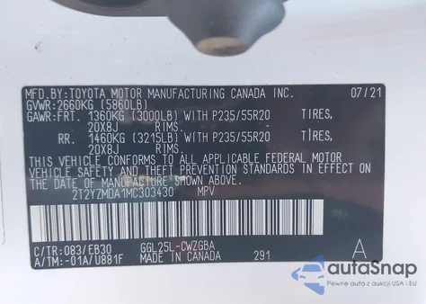 2021 Lexus Rx 350 F Sport Handling from USA, damaged, VIN 2T2YZMDA1MC303430